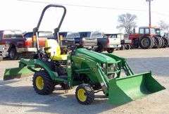B-1223 John Deere 1025R Tractor W/Loader & Blade