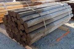 M-244  Wooden Fence Posts (50)