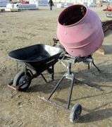 M-132 Cement Mixer & Wheelbarrow