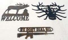 M-165  Metal Art (3) Pieces