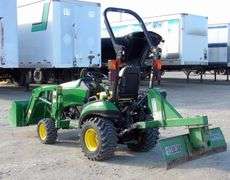 B-1223 John Deere 1025R Tractor W/Loader & Blade