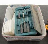 M-214  Floor Jack & Tire Chains & Shop Stock