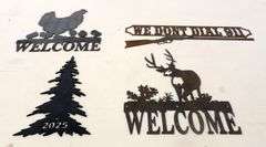 M-160  Metal Art (4) Pieces