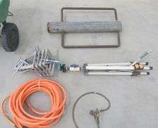 M-325  Fertilizer Spreader + Post Driver + Sprinkler