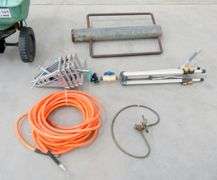 M-325  Fertilizer Spreader + Post Driver + Sprinkler