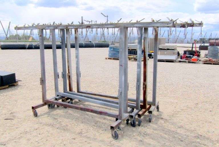 Sand Racks M-1276 Sand Blasting Hanger Racks (5) - Pickett Auction Service