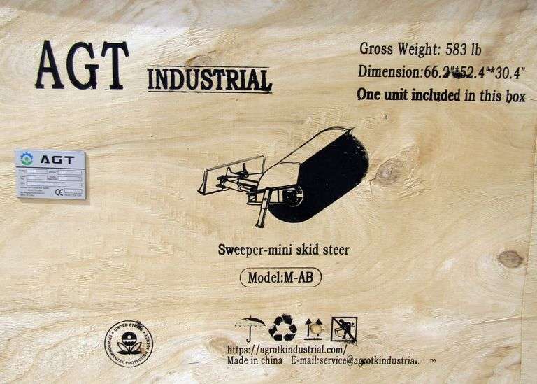 M-558  AGT Mini Skid Steer Sweeper UNUSED