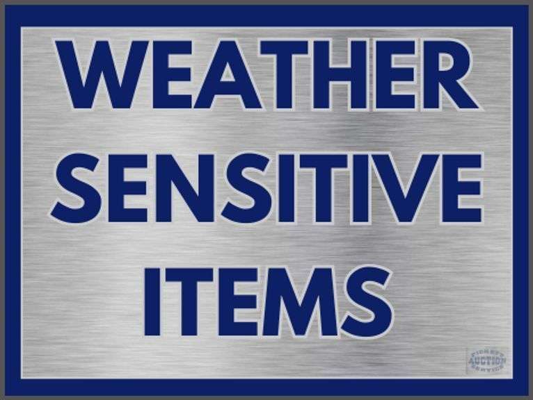 WEATHER SENSITIVE ITEMS & RESPONSIBILITY