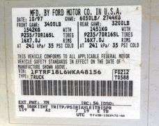 M-921  1998 Ford F-150 Pickup