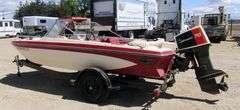 M-1170  1976 Glastron 14' Tri-Hull Model T-166 Boat