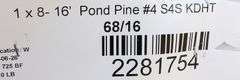 M-794 Dimensional Lumber Ponderosa Pine