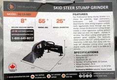 M-1067  Wolverine Skid Steer Stump Grinder