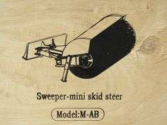 M-558  AGT Mini Skid Steer Sweeper UNUSED