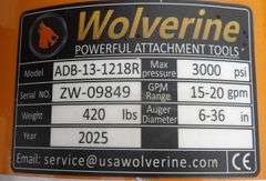 M-1125 Wolverine Skid Steer Auger