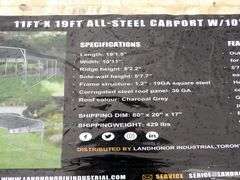 M-370  Land Honor All Steel Carport