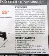 M-1067  Wolverine Skid Steer Stump Grinder
