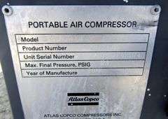 M-1196  2010 Atlas Copco 185 Air Compressor
