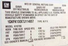 M-1138  2007 GMC Yukon SLT 4x4 SUV