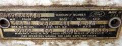 M-874 1966 Ford F600 Dump Truck