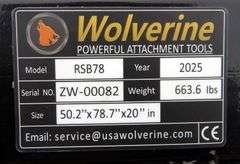 M-1086  Wolverine 78" Skid Steer Skeleton Bucket