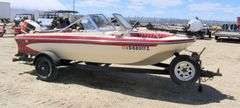 M-1170  1976 Glastron 14' Tri-Hull Model T-166 Boat