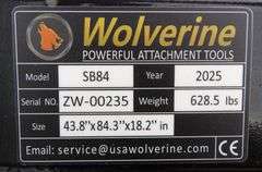 M-1087  Wolverine 83 1/2" Skid Steer Skeleton Bucket