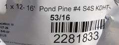 M-794 Dimensional Lumber Ponderosa Pine