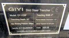M-1343  GIYI Mini Skid Steer Trencher