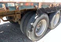 M-1463  1984 & 1989 Set of Doubles Flatbed Trailers