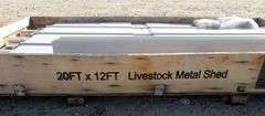 M-1536  Metal Livestock Shed