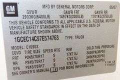 M-1316 2007 Chevy 1500 Silverado Pickup
