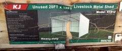 M-1536  Metal Livestock Shed