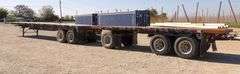 M-1463  1984 & 1989 Set of Doubles Flatbed Trailers