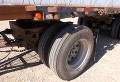 M-1463  1984 & 1989 Set of Doubles Flatbed Trailers