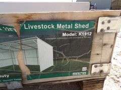 M-1536  Metal Livestock Shed
