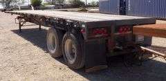 M-1463  1984 & 1989 Set of Doubles Flatbed Trailers
