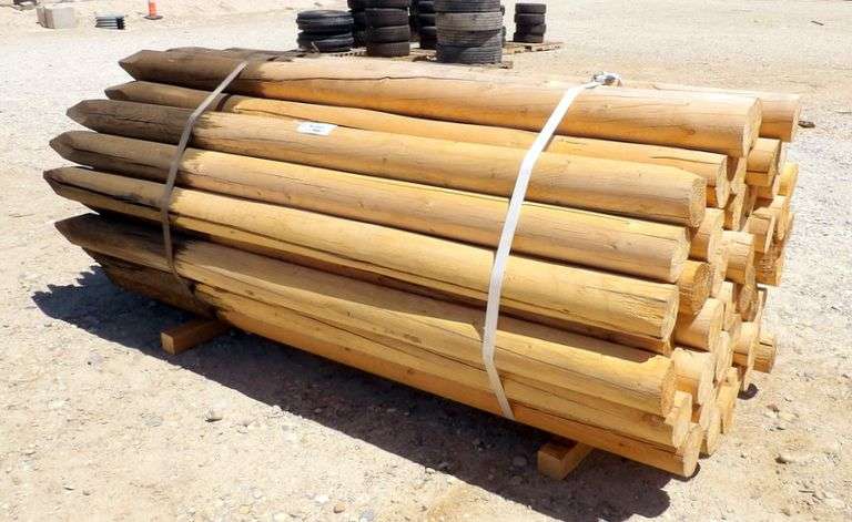 H-203 Round Driveable Fence Posts (50)
