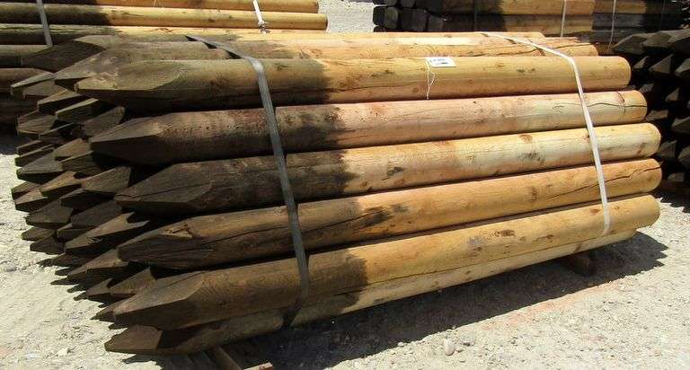 H-448  Wooden Fence Posts  (40)