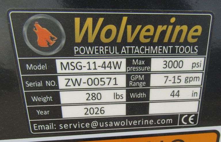 H-796 Wolverine Mini Skid Steer Grapple Bucket