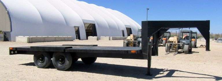 H-233 1986 Specially Constructed Flatbed Gooseneck Trailer