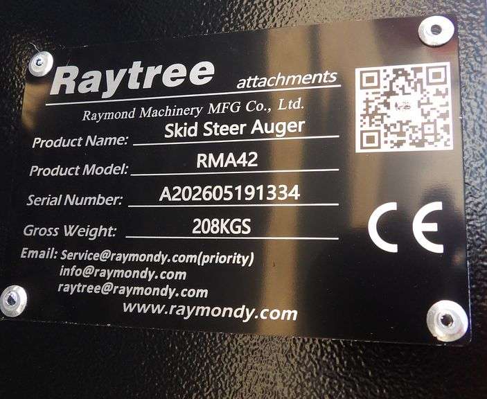 H-655 Raytree Skid Steer Augers