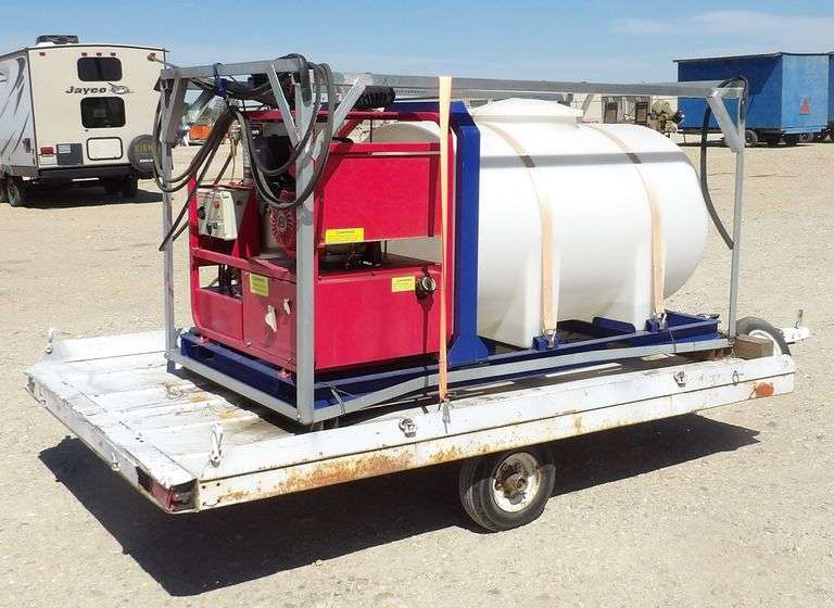 H-181 Portable Pressure / Steam Cleaner on Trailer