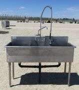 H-237 Stainless Steel 3- Compartment Sink