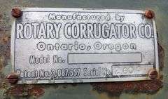H-737 3 Point Rotary Corrugator