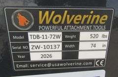 H-795  Wolverine 71" Skid Steer Bucket