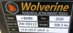 H-844 Wolverine Skid Steer Snow Plow