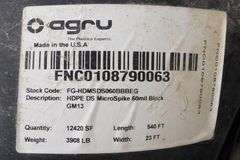H-268 Black Pond Liner 60 MIL UNUSED (1 Roll)