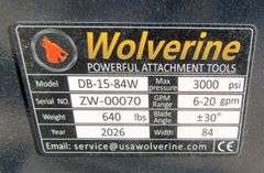 H-841  Wolverine Skid Steer Snow Plow