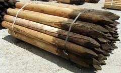 H-448  Wooden Fence Posts  (40)