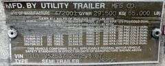 H-263  2002 Utility Semi Trailer